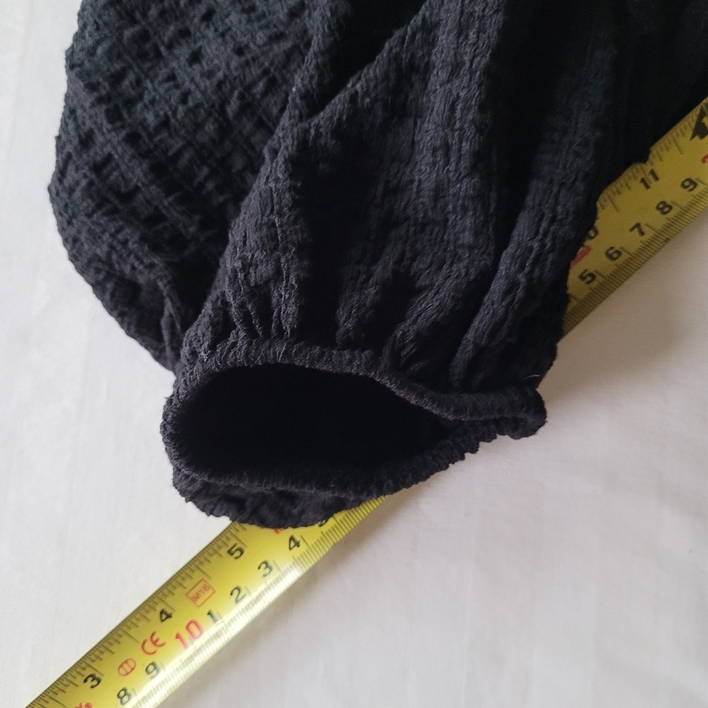 Glo Fashion Black Textured Top Size XL - Picture 12 of 14